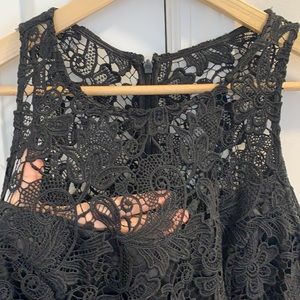 WHBM Satin and lace LBD